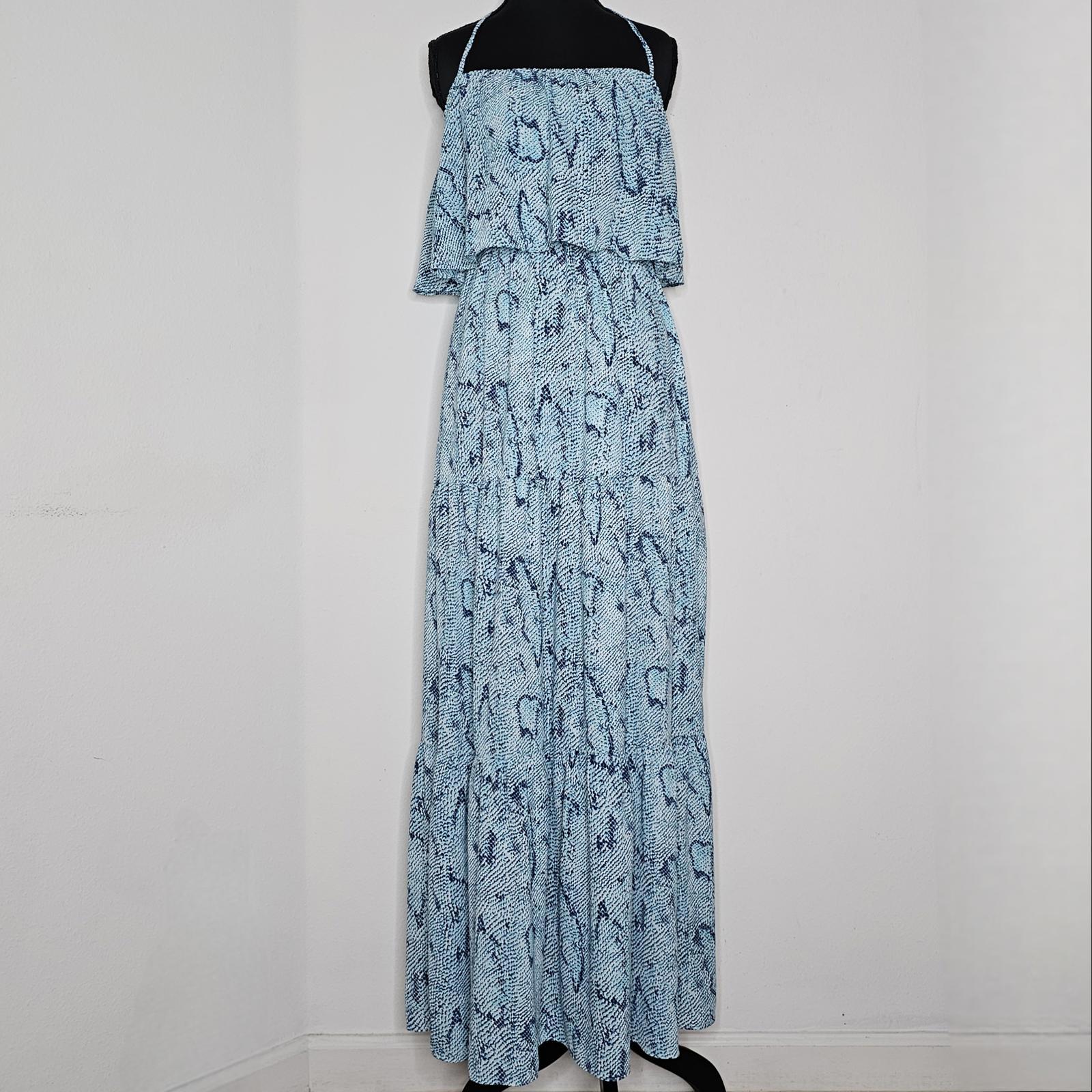 Nwt Izzy & Lola Women's Blue/Cozumel Maxi Dress Size Medium